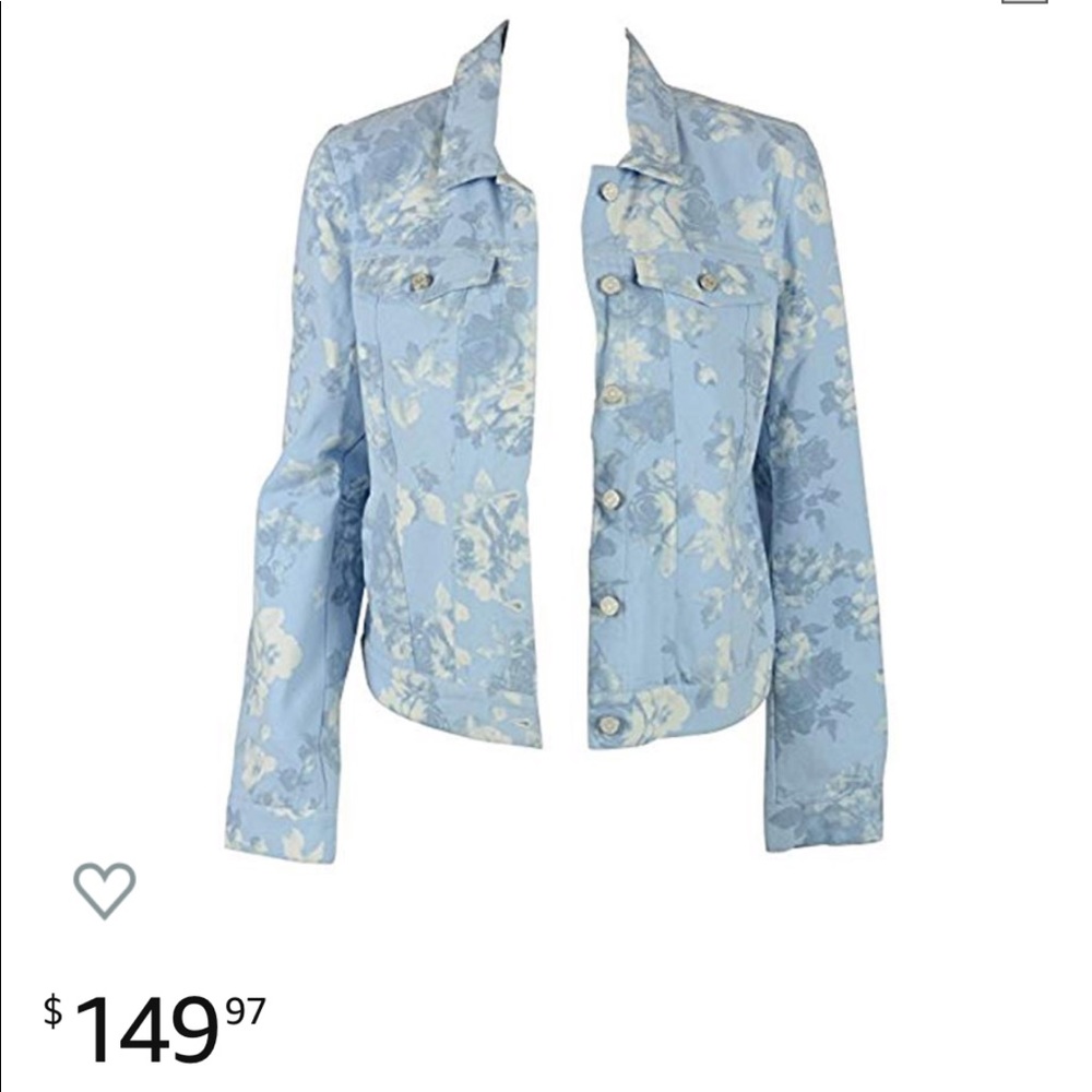 Joie Harlette Floral Denim Jean Jacket